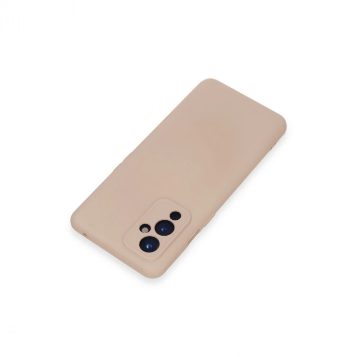 One Plus 9 Kılıf Nano İçi Kadife Silikon - Pudra