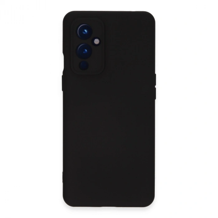 One Plus 9 Kılıf Nano İçi Kadife Silikon - Siyah