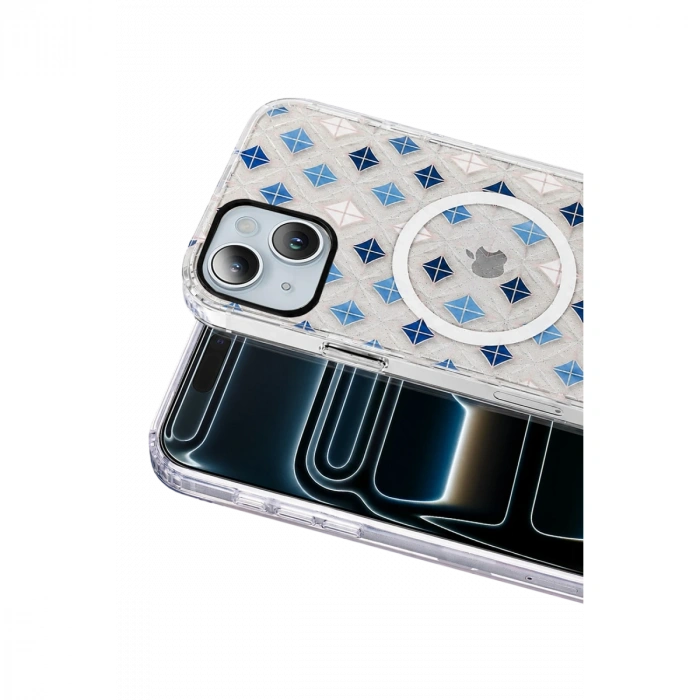 Onegif Apple İphone 15 Desina Magsafe Kapak - Desen 4