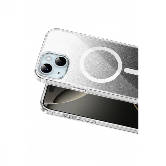 Onegif Apple İphone 15 Sora Simli Magsafe Kapak - Siyah