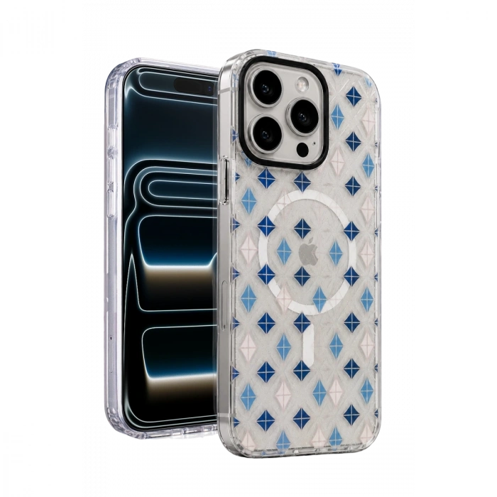 Onegif Apple İphone 16 Pro Max Desina Magsafe Kapak - Desen 4