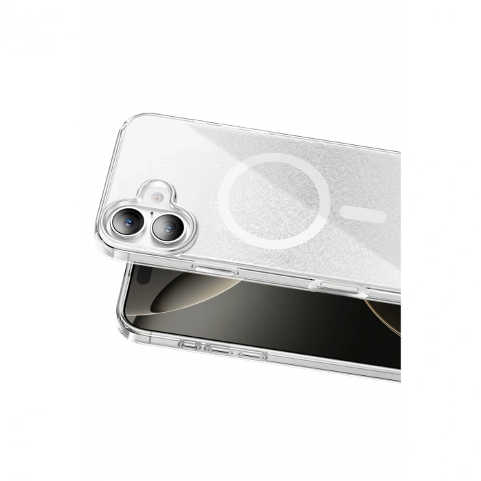 Onegif Apple İphone 16 Sora Simli Magsafe Kapak - Beyaz