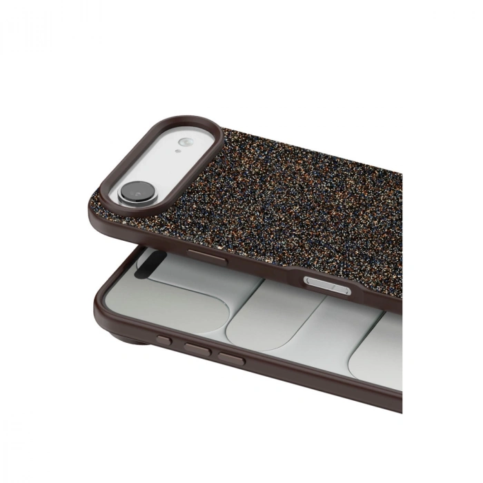 Onegif Apple İphone 17 Air Bright Simli Kapak - Gold