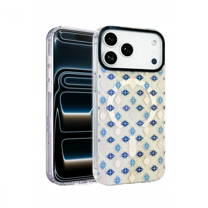 Onegif Apple İphone 17 Pro Max Desina Magsafe Kapak - Desen 4