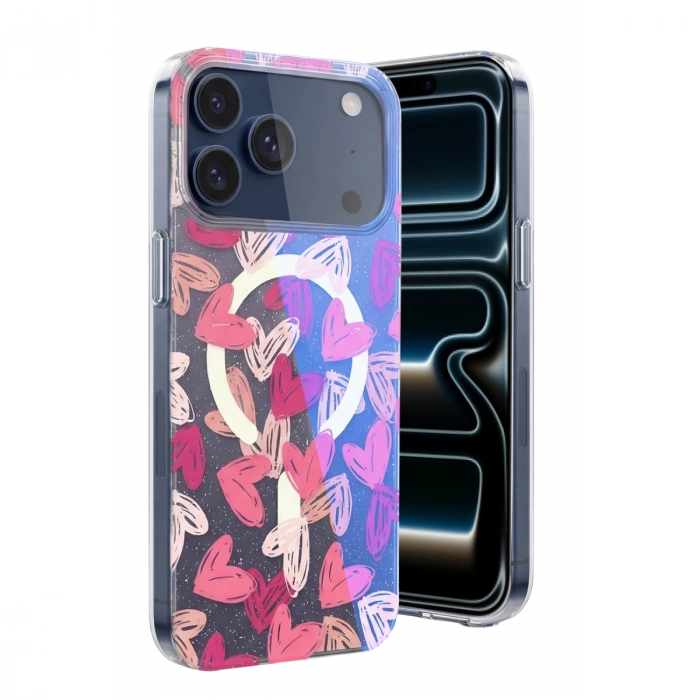 Onegif Apple İphone 17 Pro Max Desina Magsafe Kapak - Desen 6