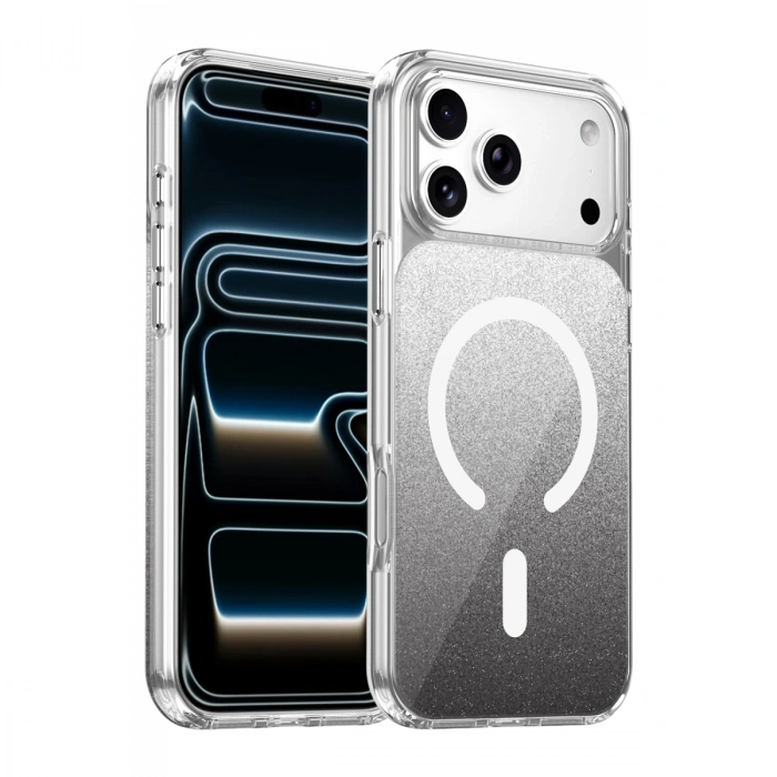 Onegif Apple İphone 17 Pro Max Sora Simli Magsafe Kapak - Siyah