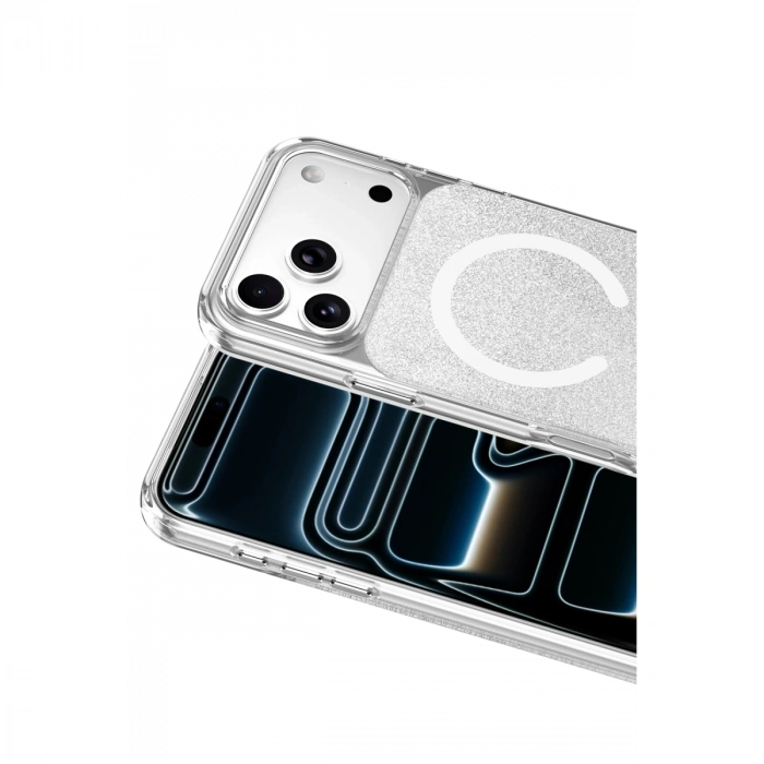 Onegif Apple İphone 17 Pro Sora Simli Magsafe Kapak - Beyaz