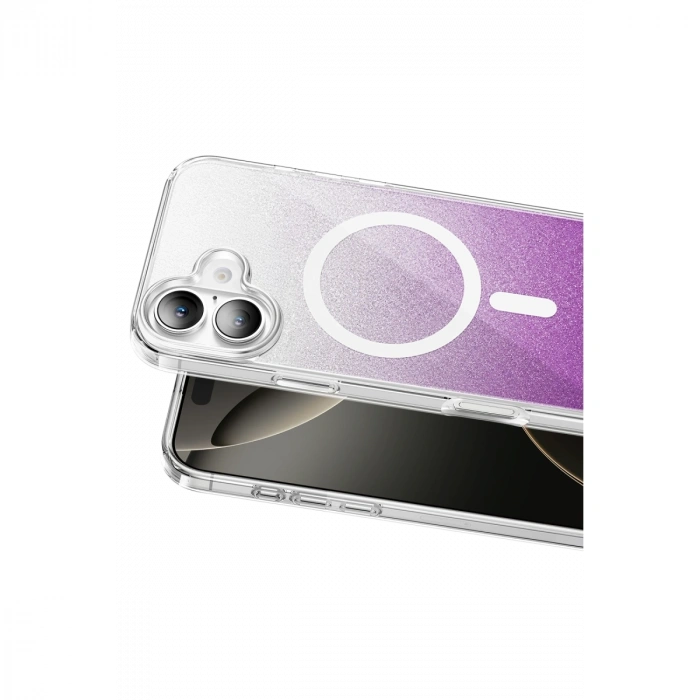 Onegif Apple İphone 17 Sora Simli Magsafe Kapak - Mor
