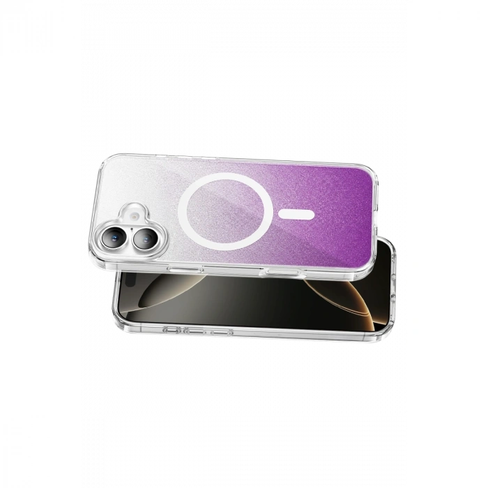 Onegif Apple İphone 17 Sora Simli Magsafe Kapak - Mor