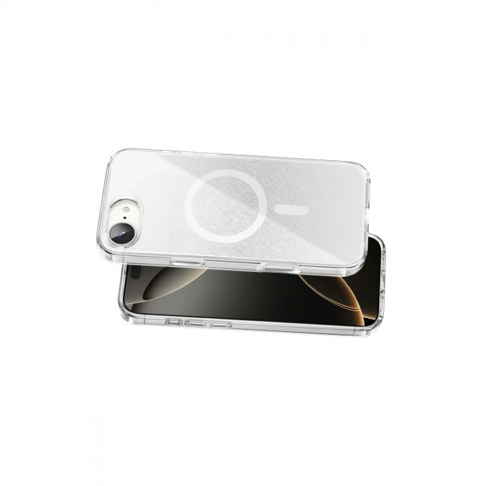 Onegif Apple İphone 17e Sora Simli Magsafe Kapak - Beyaz