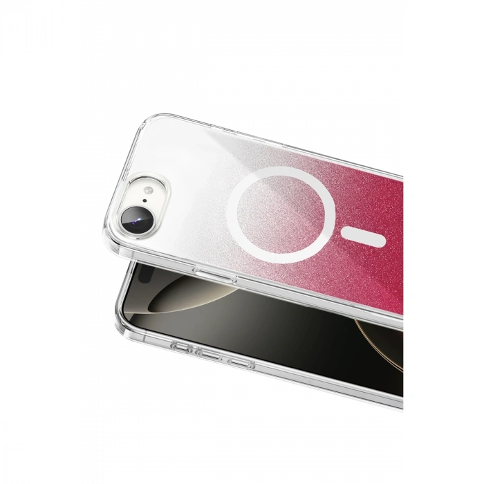 Onegif Apple İphone 17e Sora Simli Magsafe Kapak - Kırmızı
