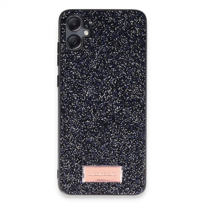 Onegif Samsung Galaxy A05 Bright Simli Kapak - Siyah