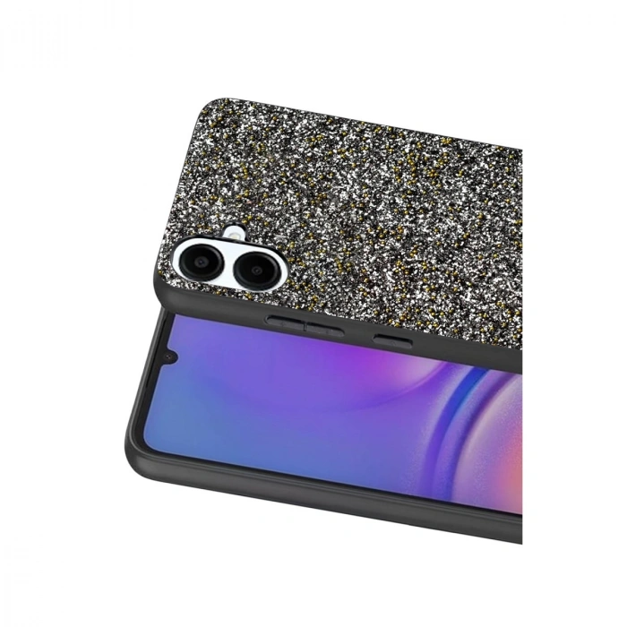 Onegif Samsung Galaxy A07 4g Bright Simli Kapak - Gold