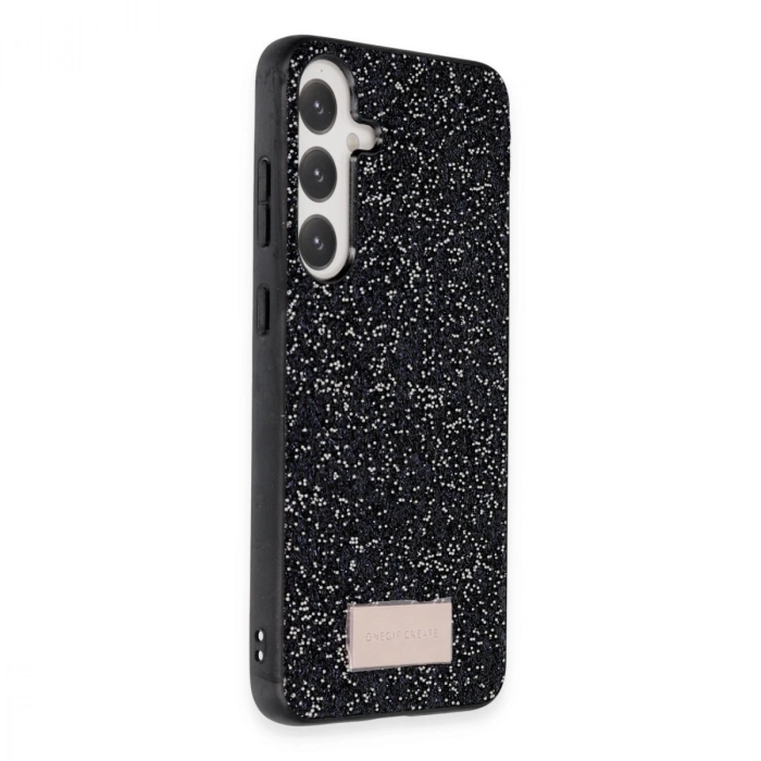 Onegif Samsung Galaxy A25 5g Bright Simli Kapak - Siyah