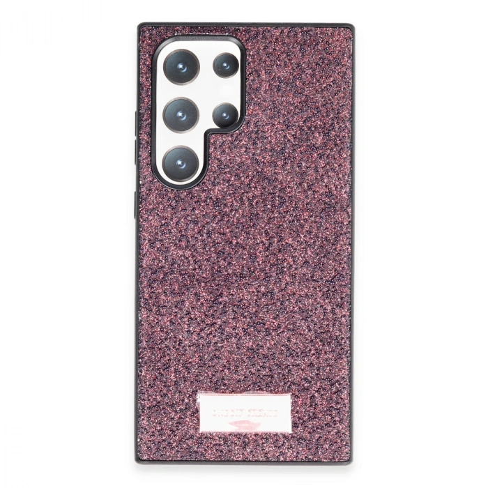 Onegif Samsung Galaxy S23 Ultra Bright Simli Kapak - Derin Mor