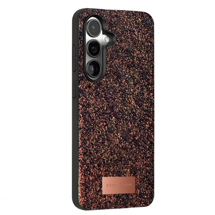 Onegif Samsung Galaxy S24 Bright Simli Kapak - Derin Mor