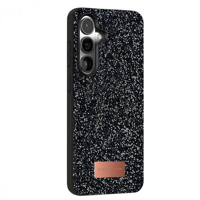 Onegif Samsung Galaxy S24 Bright Simli Kapak - Siyah