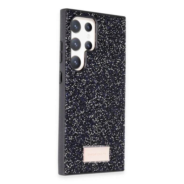 Onegif Samsung Galaxy S24 Ultra Bright Simli Kapak - Siyah