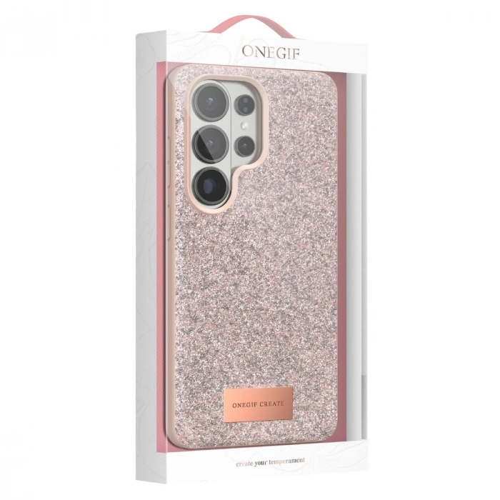 Onegif Samsung Galaxy S26 Ultra Bright Simli Kapak - Derin Mor
