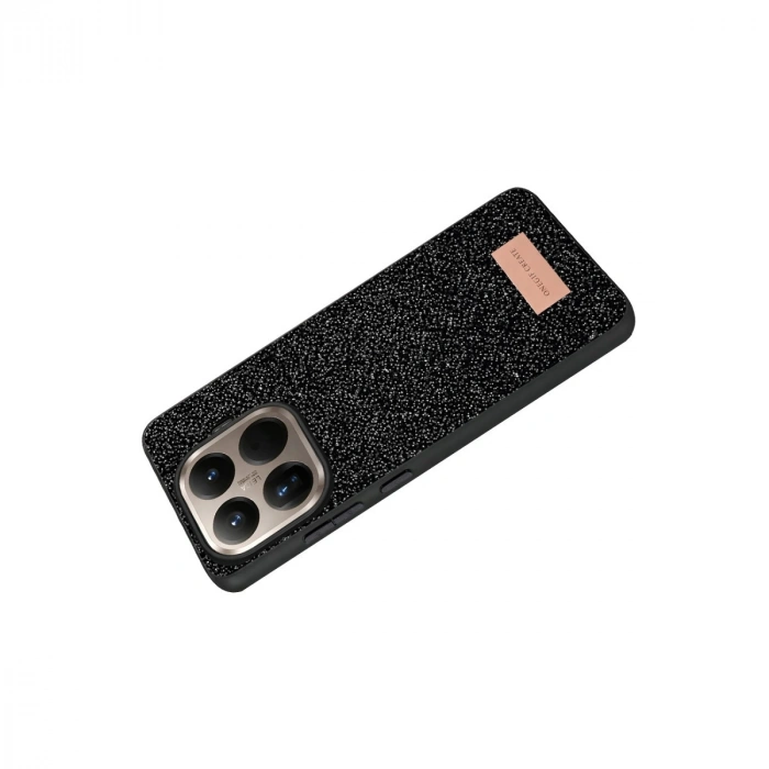 Onegif Xiaomi Mi 15t Pro Bright Simli Kapak - Siyah