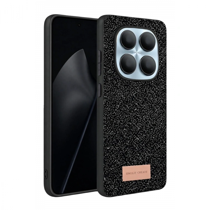 Onegif Xiaomi Redmi Note 15 Pro 4g Bright Simli Kapak - Siyah