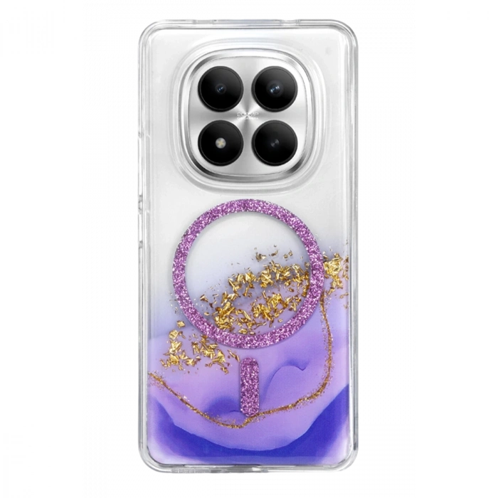 Onegif Xiaomi Redmi Note 15 Pro 5g Lotus Simli Magsafe Kapak - Mor