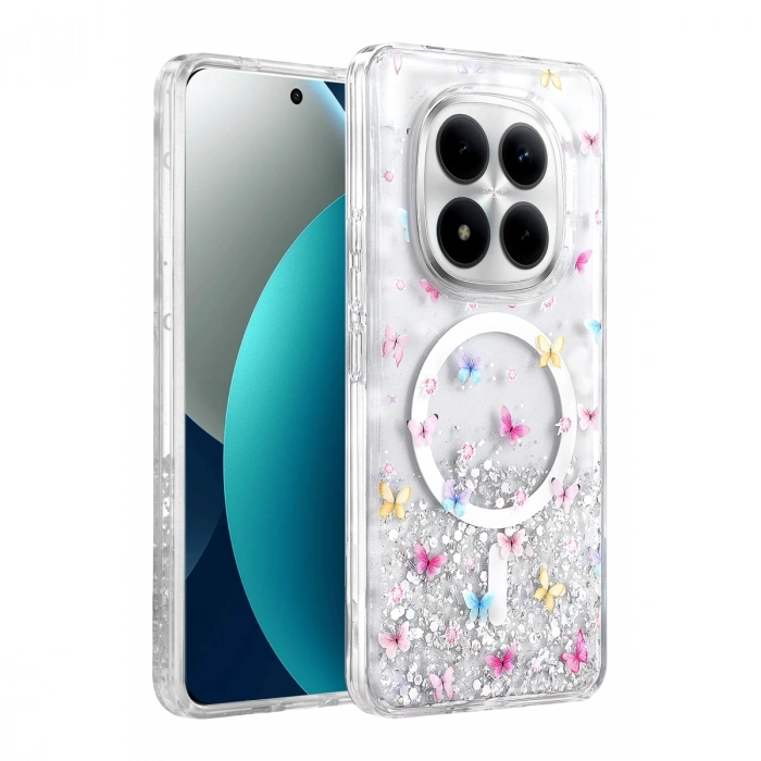 Onegif Xiaomi Redmi Note 15 Pro Plus 5g Misk Simli Magsafe Kapak - Desen 4