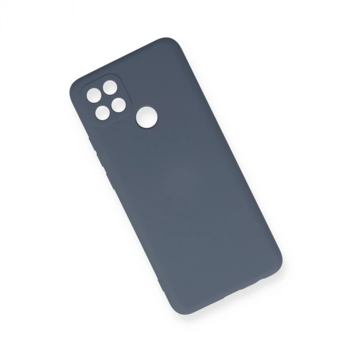 Oppo A15 Kılıf Nano İçi Kadife Silikon - Gri