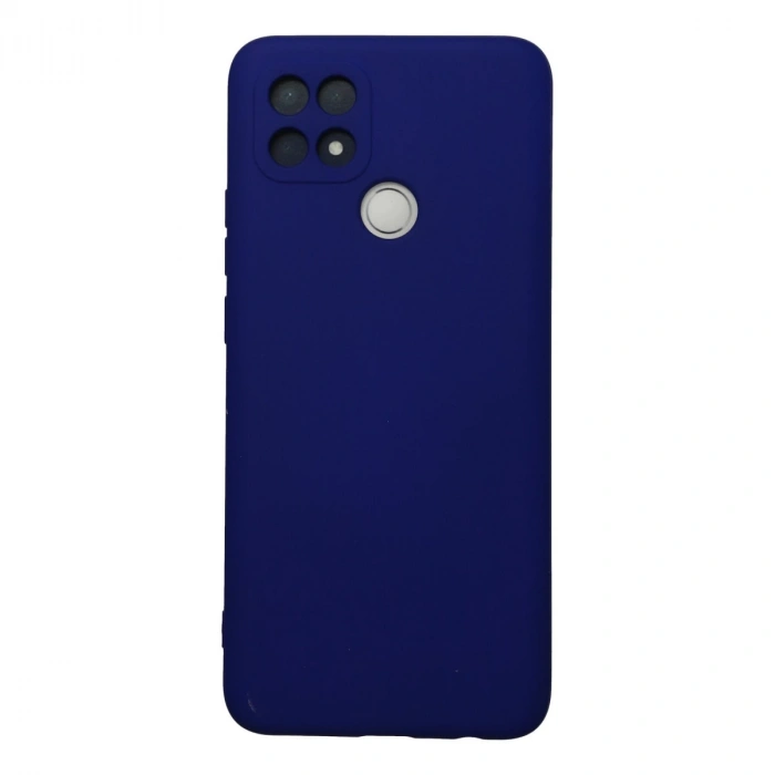 Oppo A15 Kılıf Nano İçi Kadife Silikon - Lacivert