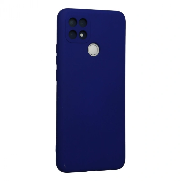 Oppo A15 Kılıf Nano İçi Kadife Silikon - Lacivert