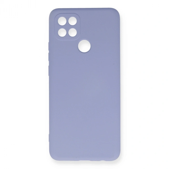 Oppo A15 Kılıf Nano İçi Kadife Silikon - Lila