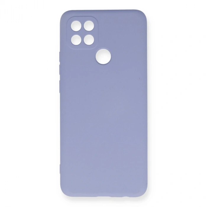 Oppo A15 Kılıf Nano İçi Kadife Silikon - Lila