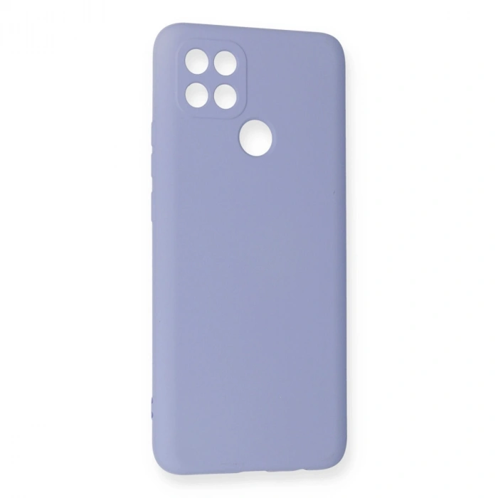 Oppo A15 Kılıf Nano İçi Kadife Silikon - Lila