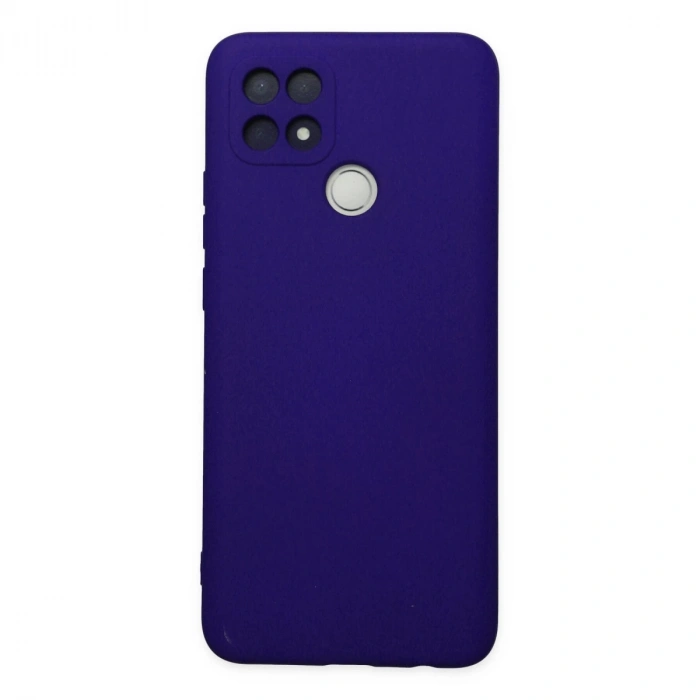 Oppo A15 Kılıf Nano İçi Kadife Silikon - Mor