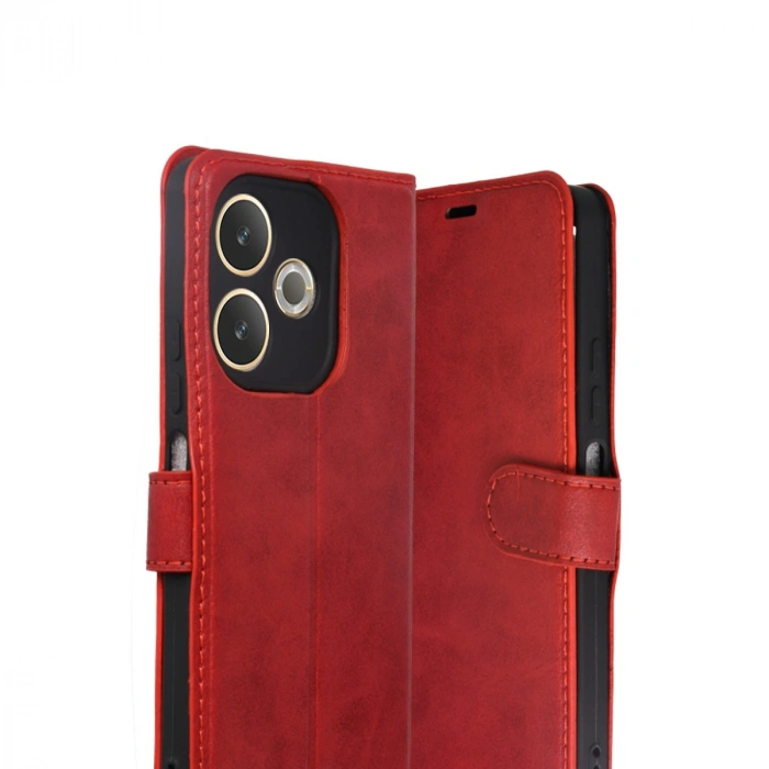 Oppo A5 Pro 4g Trend S Plus Kapaklı Kılıf - Kırmızı