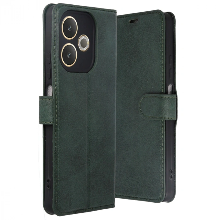 Oppo A5 Pro 4g Trend S Plus Kapaklı Kılıf - Yeşil