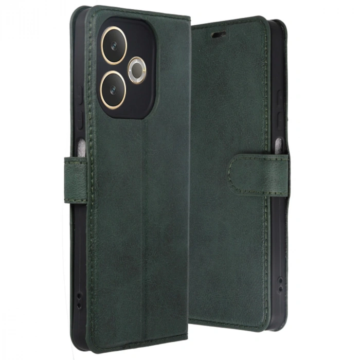 Oppo A5 Pro 4g Trend S Plus Kapaklı Kılıf - Yeşil