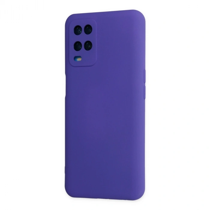 Oppo A54 4g Kılıf Nano İçi Kadife Silikon - Mor