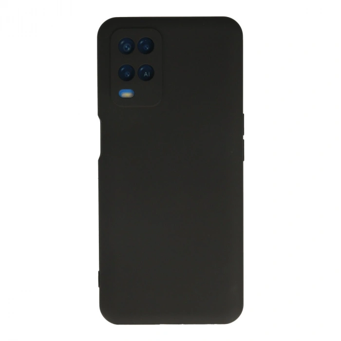 Oppo A54 4g Kılıf Nano İçi Kadife Silikon - Siyah