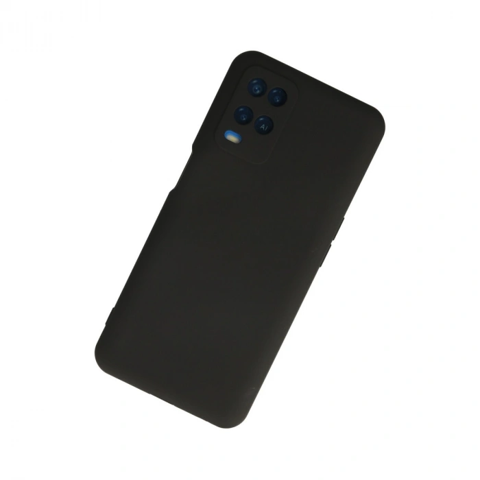 Oppo A54 4g Kılıf Nano İçi Kadife Silikon - Siyah