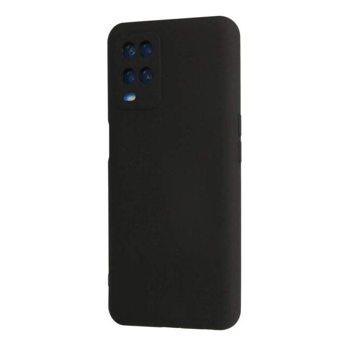 Oppo A54 4g Kılıf Nano İçi Kadife Silikon - Siyah