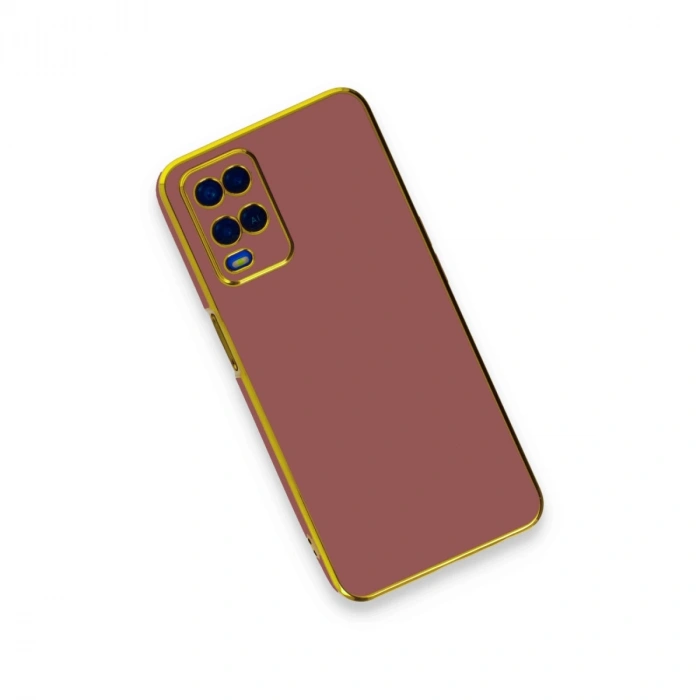 Oppo A54 4g Kılıf Volet Silikon - Kırmızı