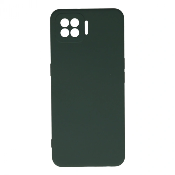Oppo A73 Kılıf Nano İçi Kadife Silikon - Koyu Yeşil