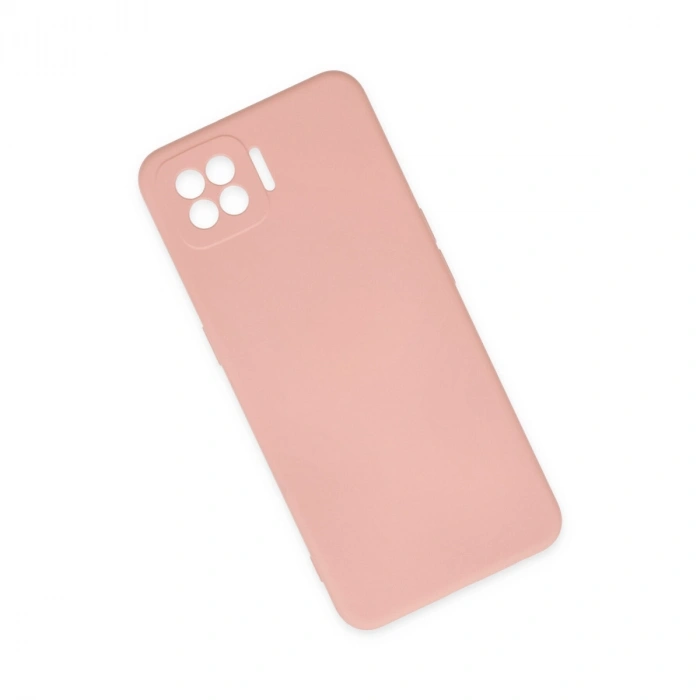Oppo A73 Kılıf Nano İçi Kadife Silikon - Pudra