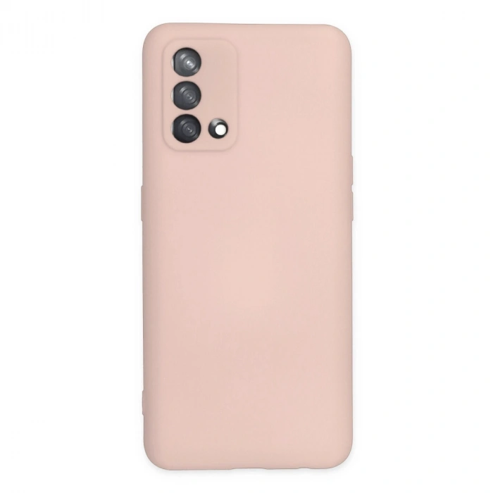 Oppo A74 4g Kılıf Nano İçi Kadife Silikon - Pudra