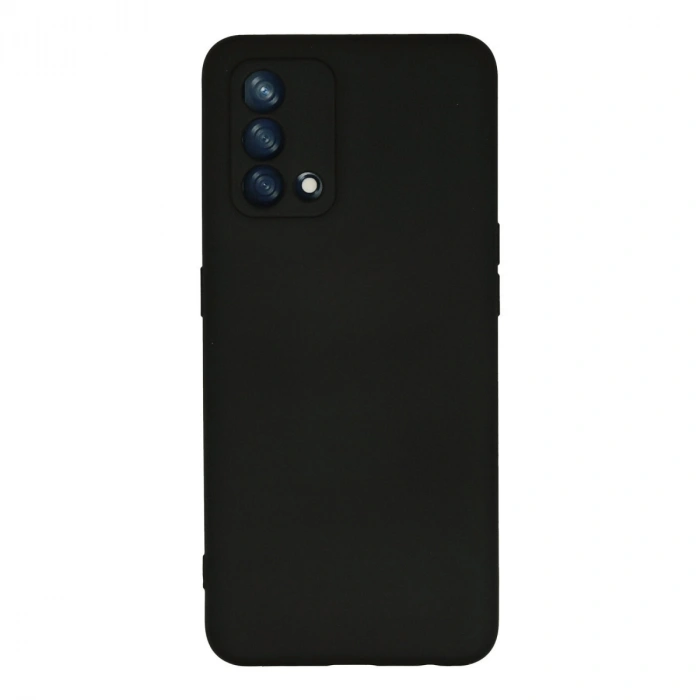 Oppo A74 4g Kılıf Nano İçi Kadife Silikon - Siyah