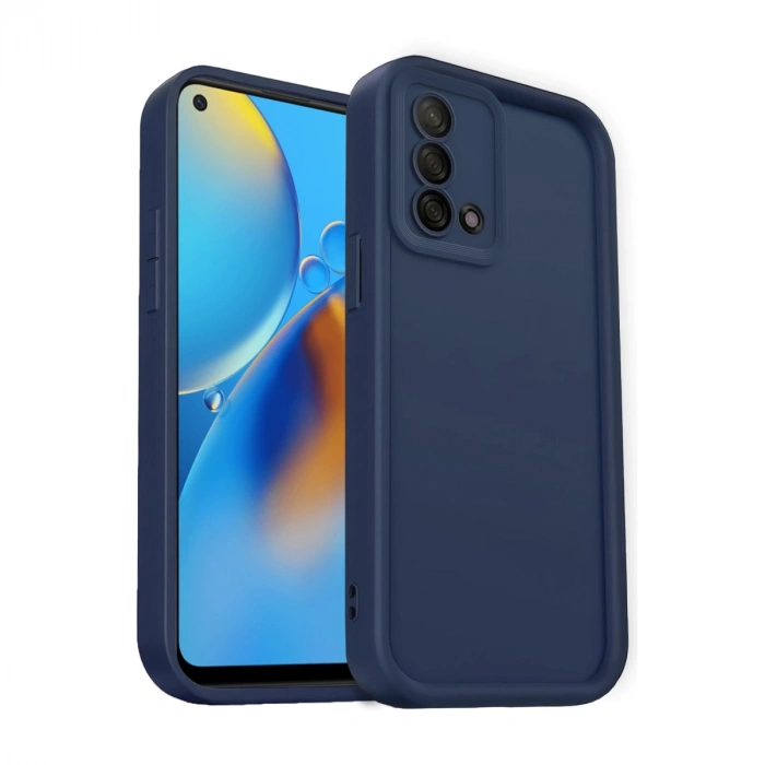 Oppo A74 4g Kılıf Viera Silikon - Lacivert