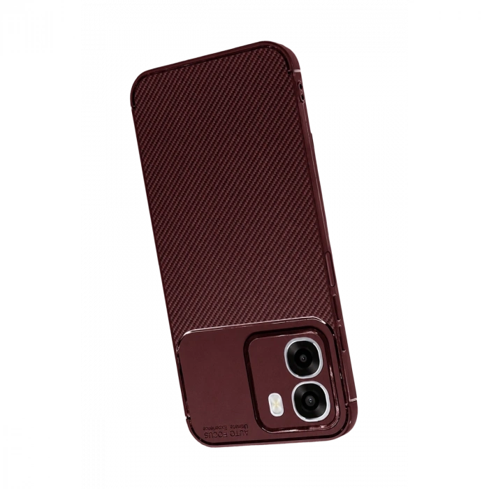 Oppo Oppo A6t 5g Auto Focus Karbon Kapak - Bordo
