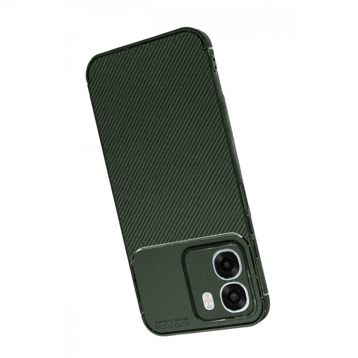Oppo Oppo A6t 5g Auto Focus Karbon Kapak - Koyu Yeşil