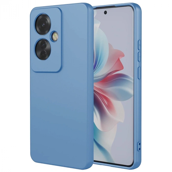 Oppo Reno 11f Kılıf First Silikon - Mavi